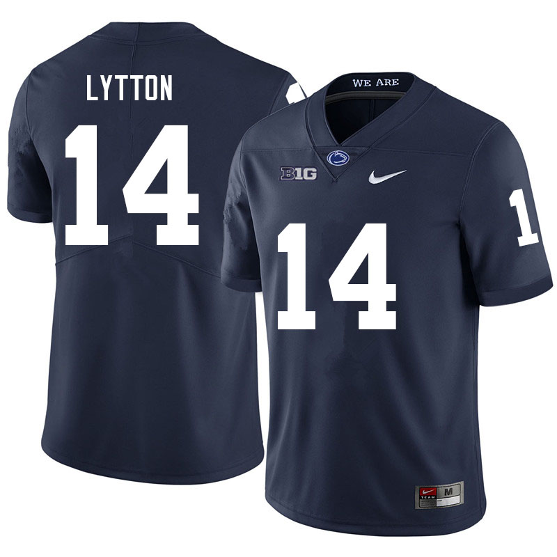 Men #14 A.J. Lytton Penn State Nittany Lions College Football Jerseys Sale-Navy